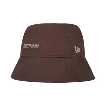 New Era Cotton Bucket Hats Unisex Black Walnut
