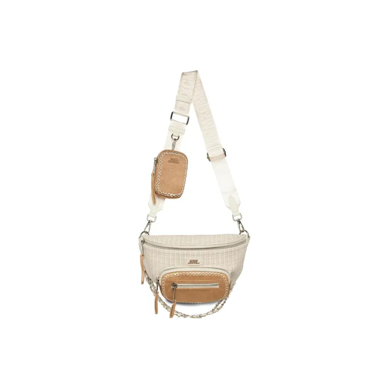 STEVE MADDEN Artificial Leather Shoulder Bag Crossbody Bag Small Size Women's Beige-0
