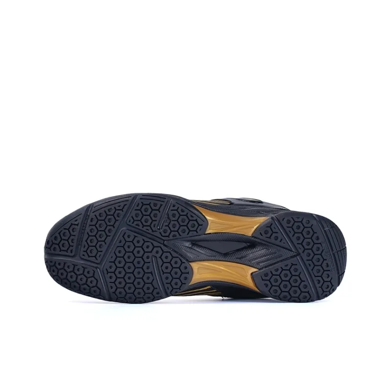 VOIT Wear resistant, Lightweight, Breathable, And Non slip. Low Top Training Shoes Unisex Black Gold-4