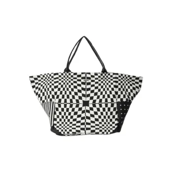 Vans Cotton Canvas Tote Shopping Bag Handbag Shoulder Bag Women's Black