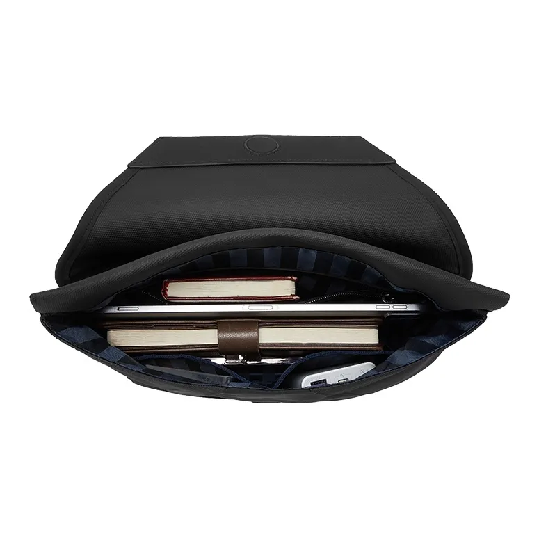 PIERRE CARDIN Fabric Crossbody Bag Regular Men's Black-2