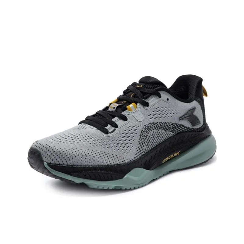 361° Red Flame 4 Anti Slip Wear Resistant Low Top Casual Running Shoes Men's Gray Black-1