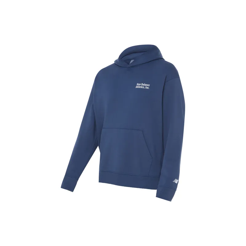 New Balance Athletics Embroidered Hoodie Sweatshirt Men's Marine Blue-2