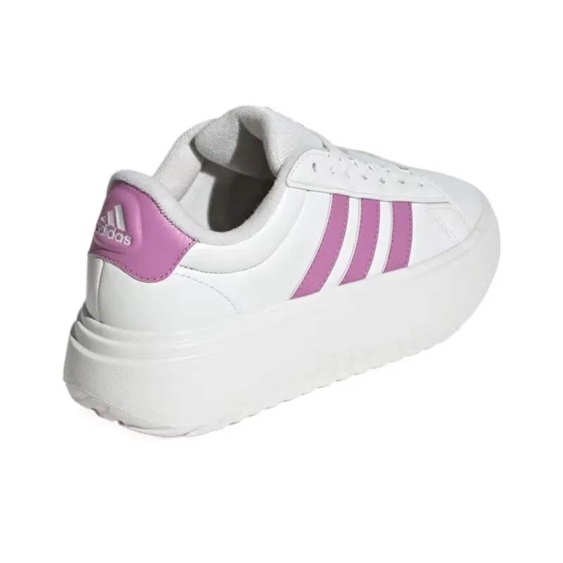 Adidas Grand Court Platform Core White Preloved Purple Women's-3