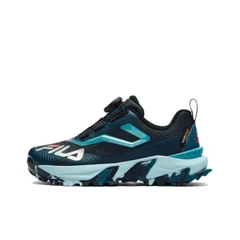 FILA KIDS Anti-Slip Wear-Resistant Low-Top Kids' Outdoor Shoes Blue Teenagers