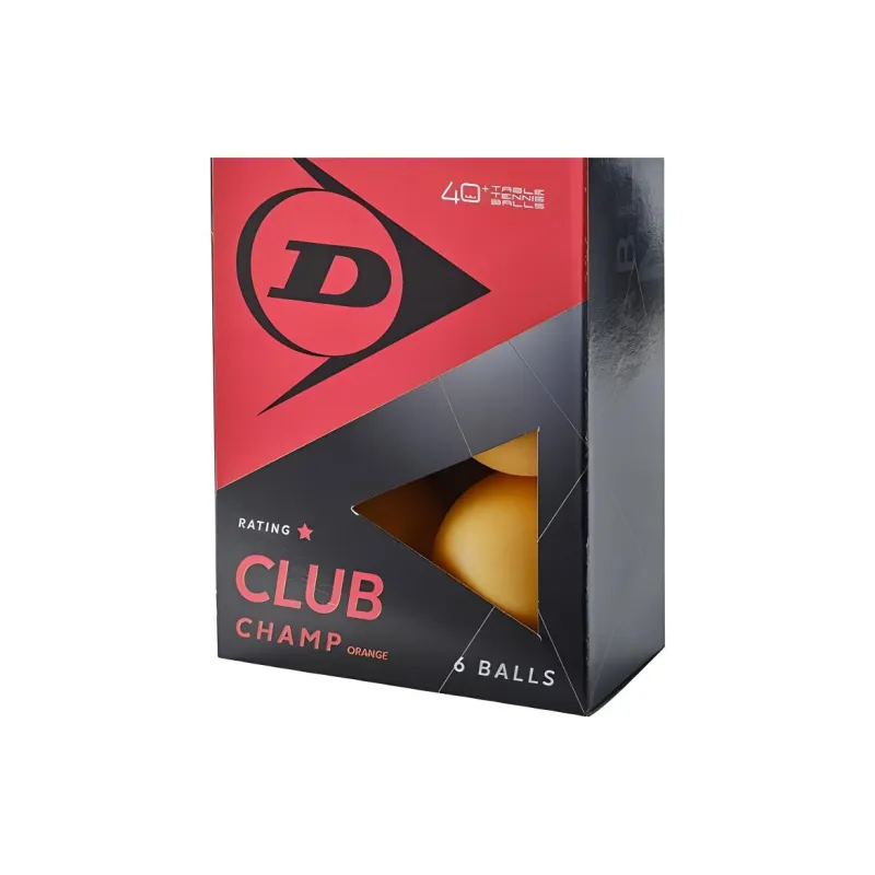DUNLOP Table Tennis Unisex 6 Balls Orange-2