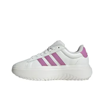 Adidas Grand Court Platform Core White Preloved Purple Women's
