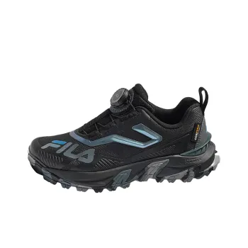 FILA KIDS Slip-Resistant Cushioning Low-Top Kids' Outdoor Shoes Black/Contour Gray Teenagers