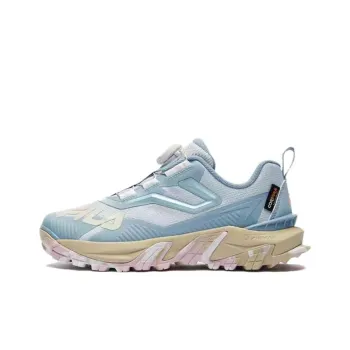 FILA KIDS Slip Resistant Anti Kick Wear Resistant Low Top Kids' Outdoor Shoes Arctic Ice Blue/Dusty Blue Teenagers