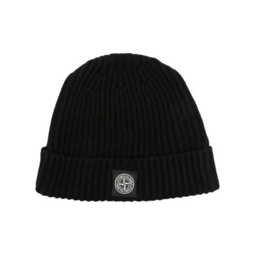 STONE ISLAND Logo Patch Knitted Beanie