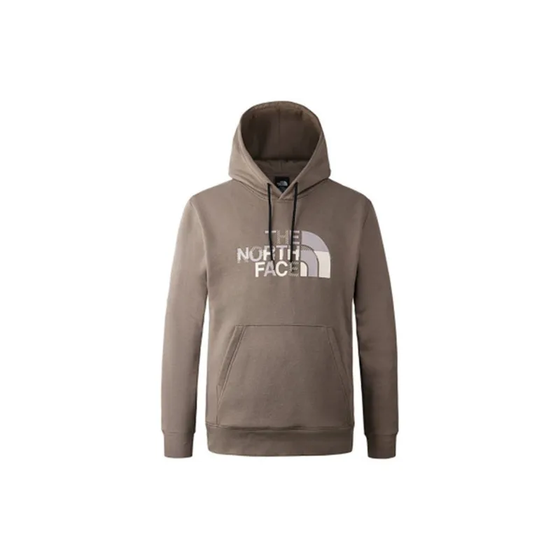 THE NORTH FACE Sweatshirt Unisex Brown+Shopping Bag-1