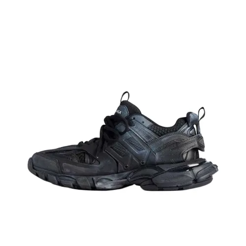 Balenciaga Track Signature Low Top Casual Shoes Women's Black