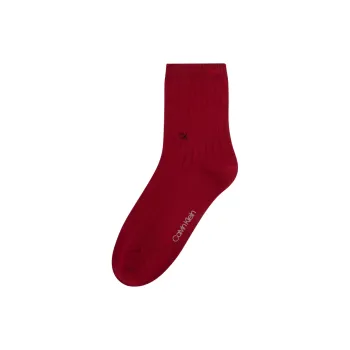 CALVIN KLEIN Mid Calf Socks Women's 1 Pack Rusty Red