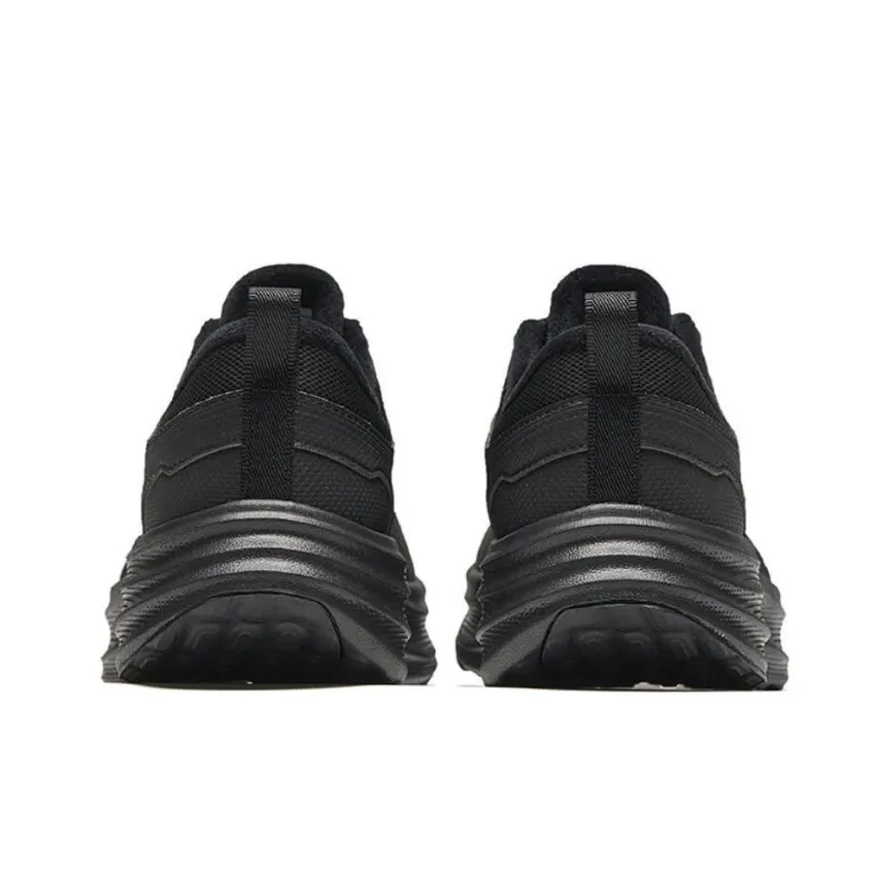 Anta Light Cloud Anti Slip Wear Resistant Low Top Casual Running Shoes Men's Black-3