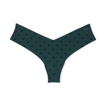 Victoria's Secret PINK No-Show High-Leg Thong Panty / BFWBDP Underpants Women's 1 Pack Green