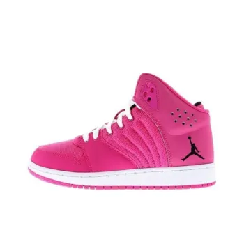 Jordan Flight 4 Anti Slip Wear Resistant High Top Casual Shoes Women's Pink