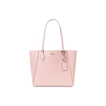 Kate Spade Fine-Grained Leather Tote Bag Shopping Bag Shoulder Bag Handbag Women's Light Chenille Yarn