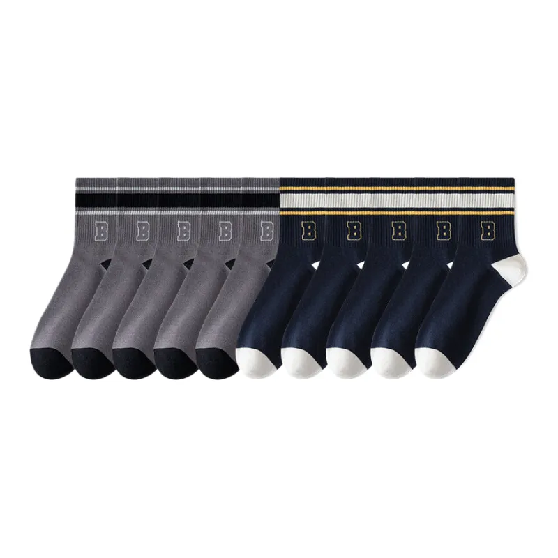 Lan Miao Mid Calf Socks Men's 10 Pack-10