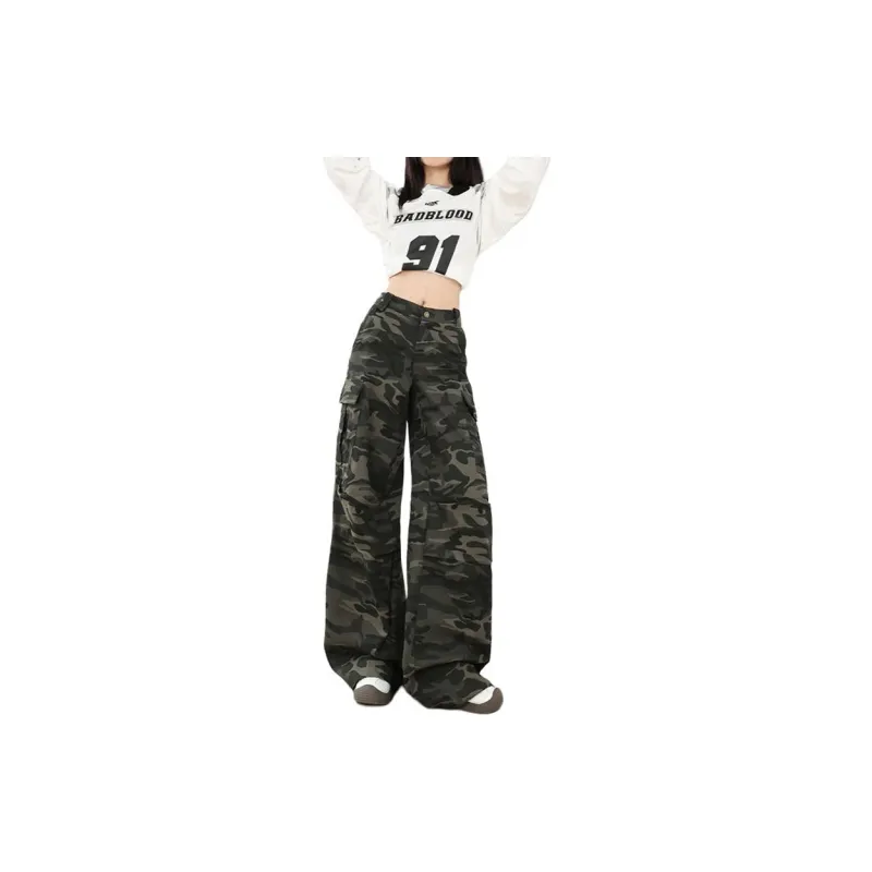 Concubine Zhu Jeans Unisex Camouflage-3