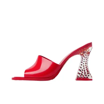 Bottega Veneta Slide Slippers 10cm Women's Red