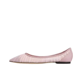 Jimmy Choo Love Flat Casual Single Shoes Women's Rose Pink