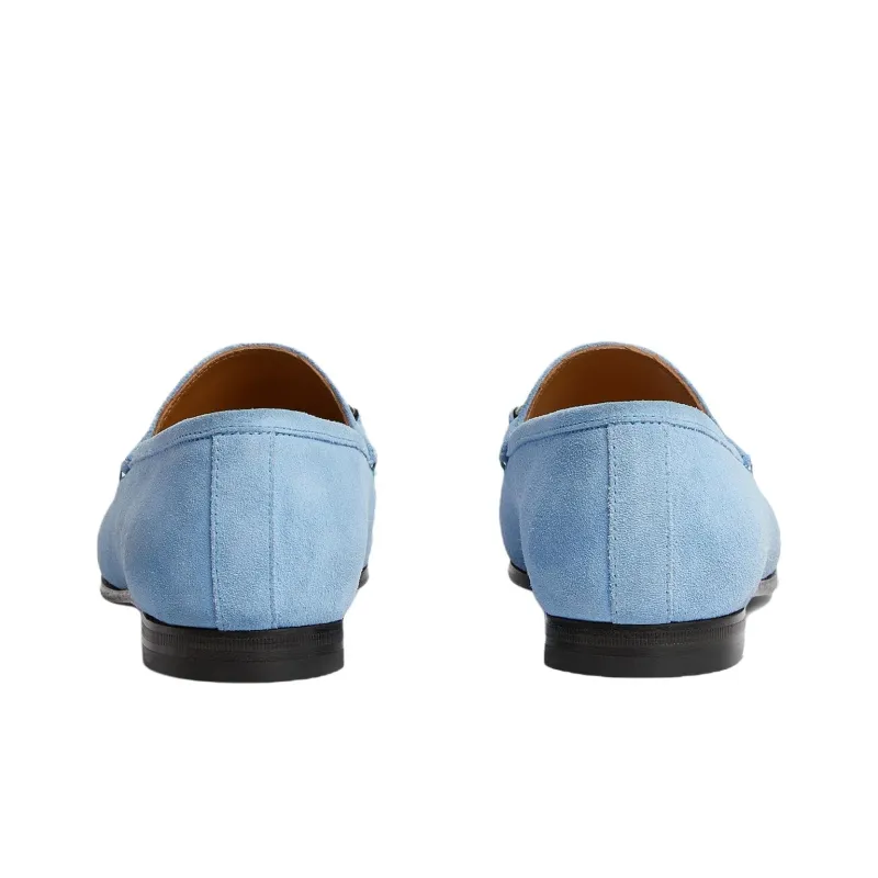 GUCCI Jordaan Loafers Women's Blue-5