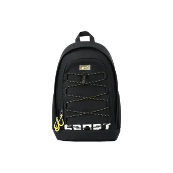 Warrior Fabric Backpack Large Size Unisex Black White