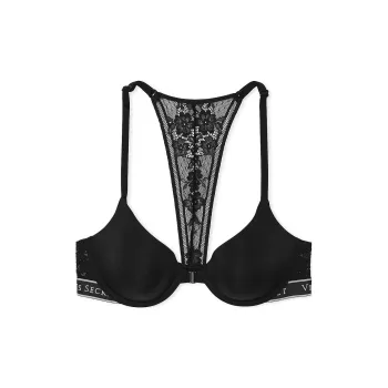 Victoria's Secret The T-shirt Lightly Lined Cotton Demi Bra/Black Bra Women's Black