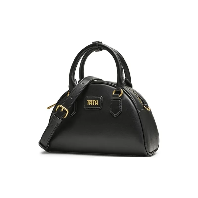Tata Artificial Leather Shoulder Bag Regular Women's Black/Brown-1