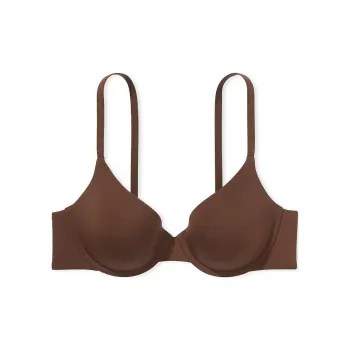 Victoria's Secret The T-shirt Lightly Lined Cotton Demi Bra/Ganache Bra Women's Coffee