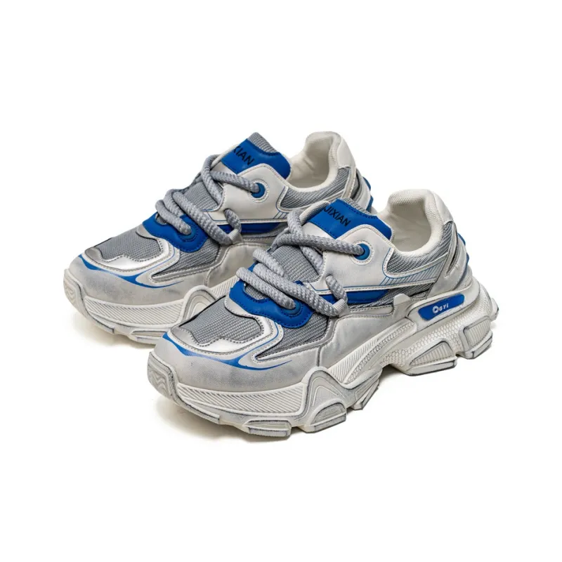 JX Anti-Slip Wear-Resistant Low-Top Chunky Sneakers Men's-5
