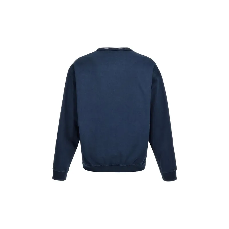STONE ISLAND Logo print Cotton Sweatshirt-1