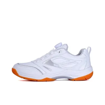 VOIT Abrasion Resistant Breathable Slip Resistant Low Top Training Shoes Unisex White Silver