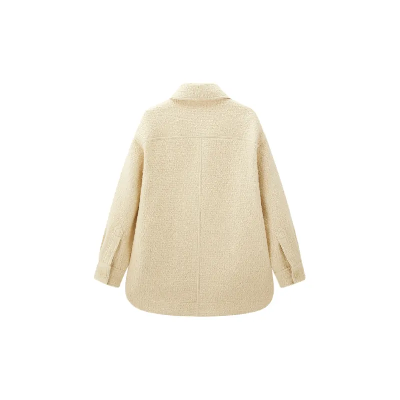 LEDIN Coats Women's Almond Oil-1