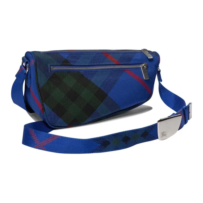 Burberry Small Shield Checked Messenger Bag-1