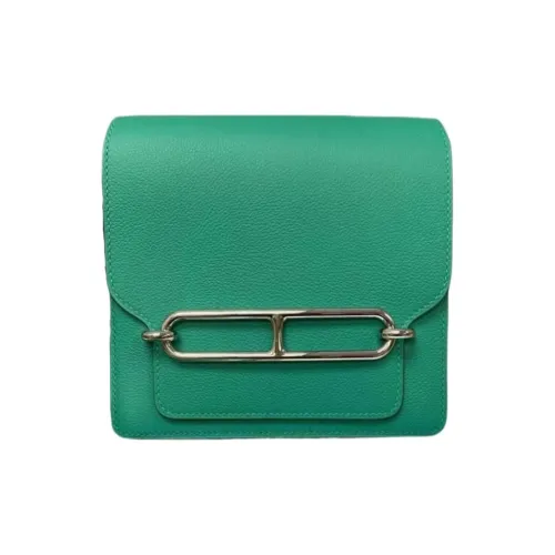 HERMES Roulis Evercolor Calfskin Pig Nose Bag Shoulder Bag Crossbody Bag Women's 6W Menthe Mint Green
