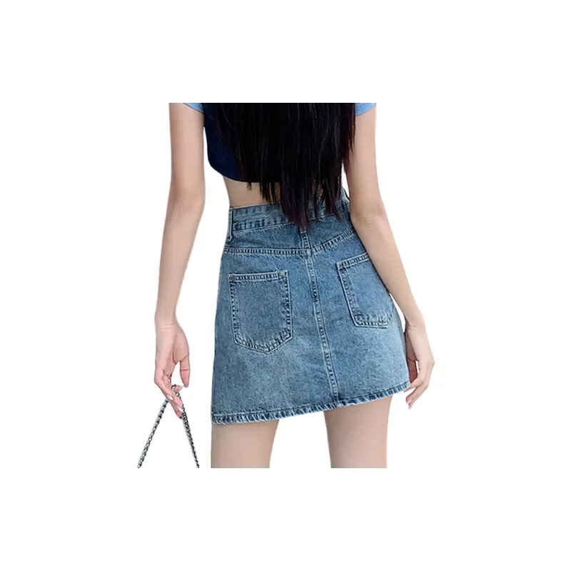 KAISER Denim Short Skirts Women's Blue-1