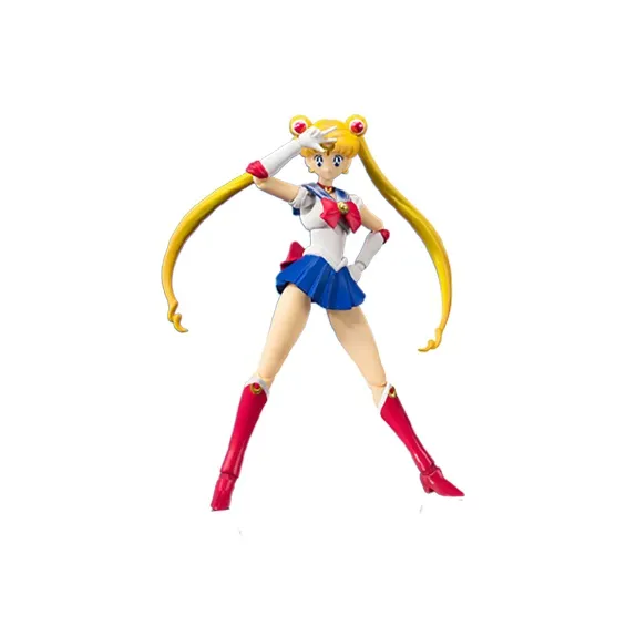 BANDAI Usagi Tsukino Bandai SHF Sailor Moon Sailor Moon Anime Color Scheme Edition Action Figures 14cm-0