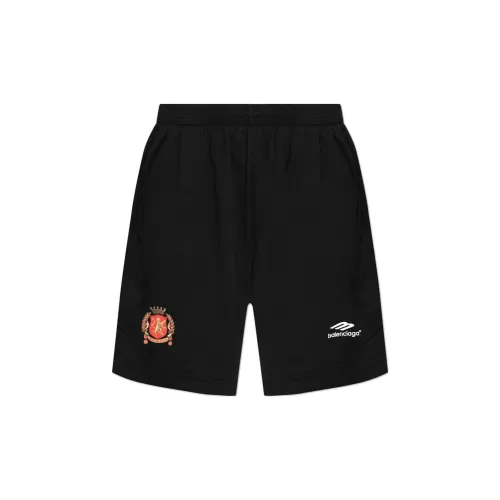 Balenciaga Casual Shorts Loose Fit Style Men Black