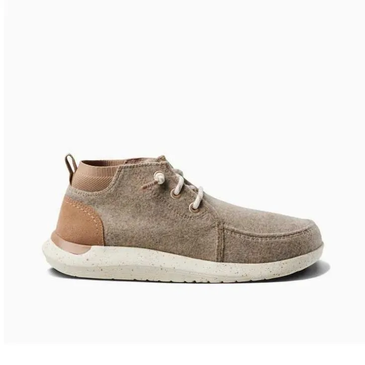 REEF Wear-Resistant Mid-Top Casual Shoes Men Tan-1