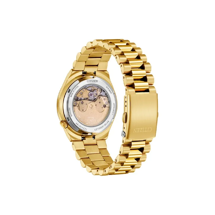 CITIZEN Automatic Mechanical Movement Stainless Steel Strap Watch 40mm Unisex Red Watch Dial NJ0153 82X-2