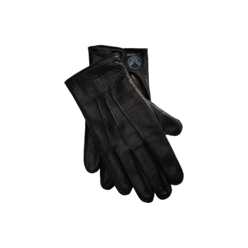 Ralph Lauren Cow Leather Gloves Unisex Black-2