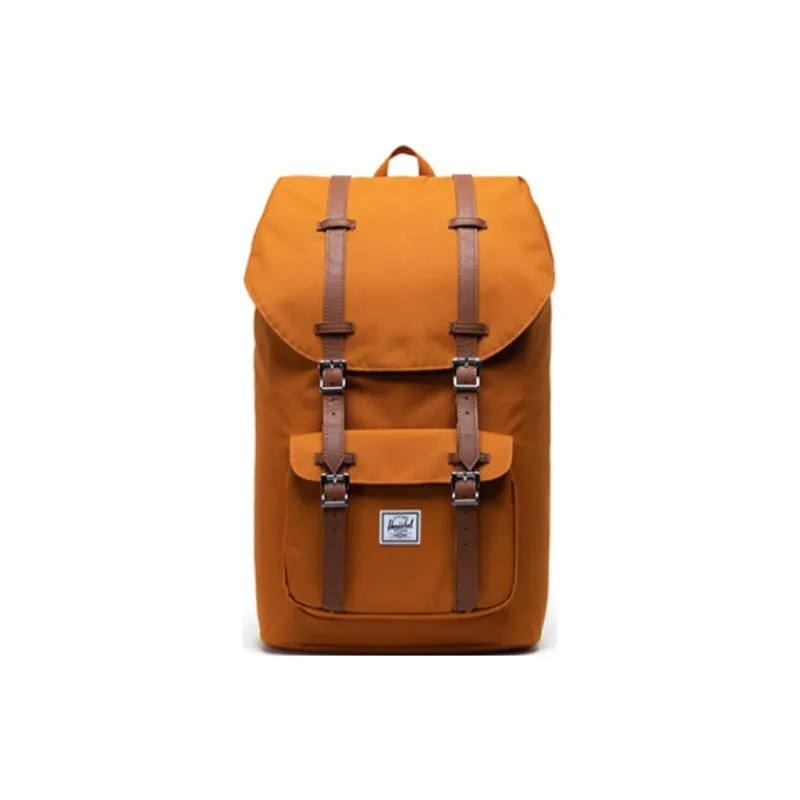Herschel Polyester Travel Bags Backpack Large Size Unisex Pumpkin Yellow-0