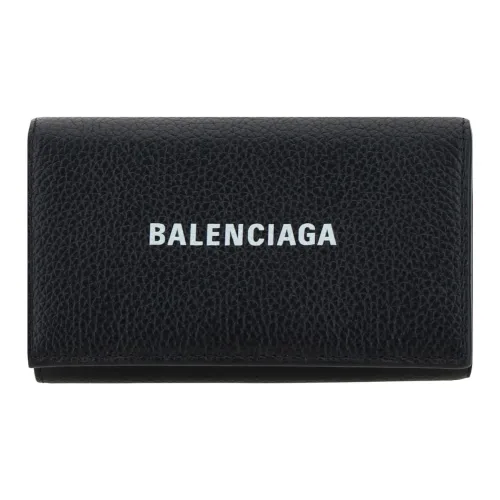 Balenciaga Calfskin Key Pouch Men Black