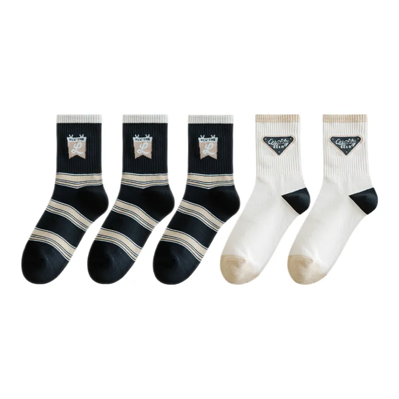 Lan Miao Mid Calf Socks Men 5 Pack-13