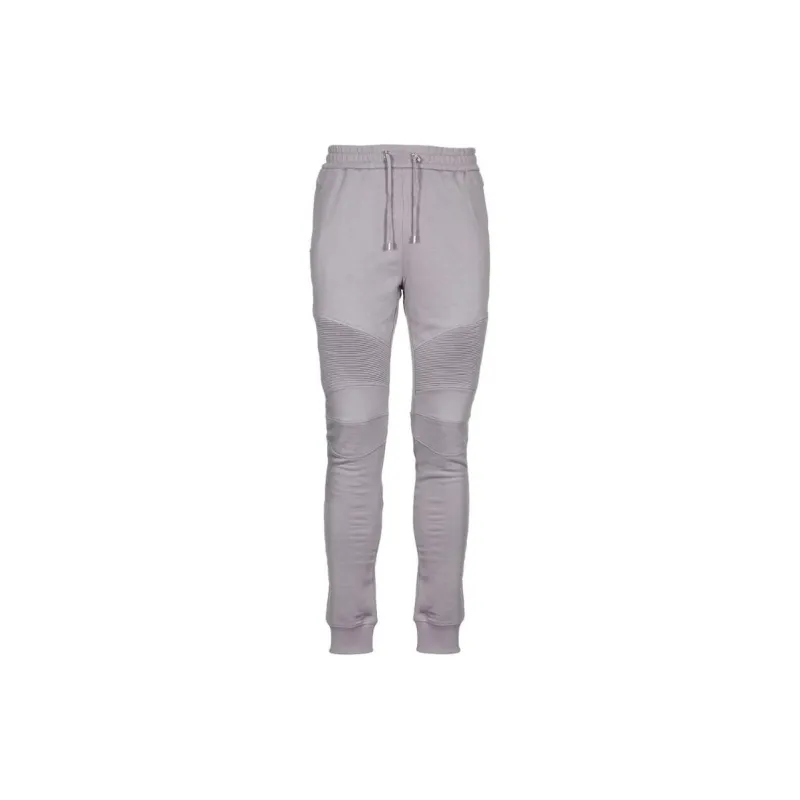 BALMAIN Knitted Sweatpants Men's Gray-7