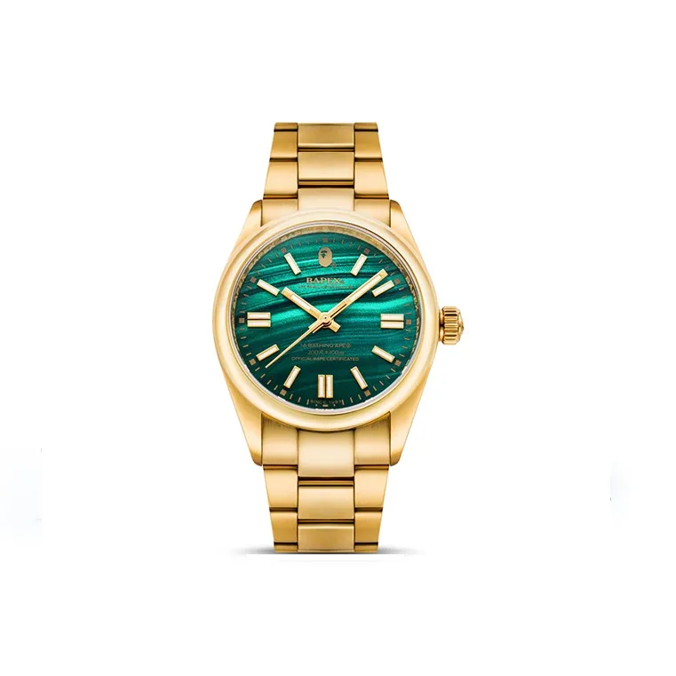 A BATHING APE ABathing Ape Type 7 Bapex Watch Gold Yellow-3
