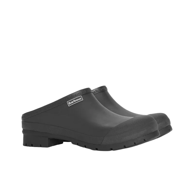 BARBOUR Antibacterial Closed Toe Slippers Men's Black-2