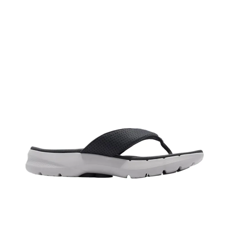 Skechers Go Walk 6 Quiet Abrasion-Resistant Slip-Resistant Quick Dry Flip Flops Men Gray-1