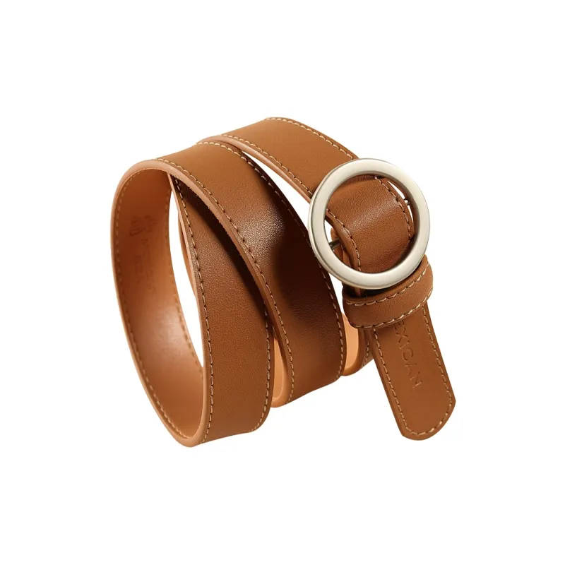 MEXICAN Cow Leather Belts Women's 2.4cm-2